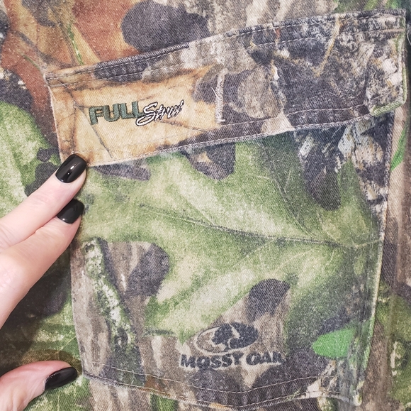 Fieldstaff Mossy Oak Obsession Camo Hunting Pants Adjustable Side Tabs Sz 40X31 - Picture 13 of 16